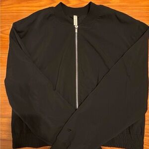 Fabletics Black Bomber Jacket